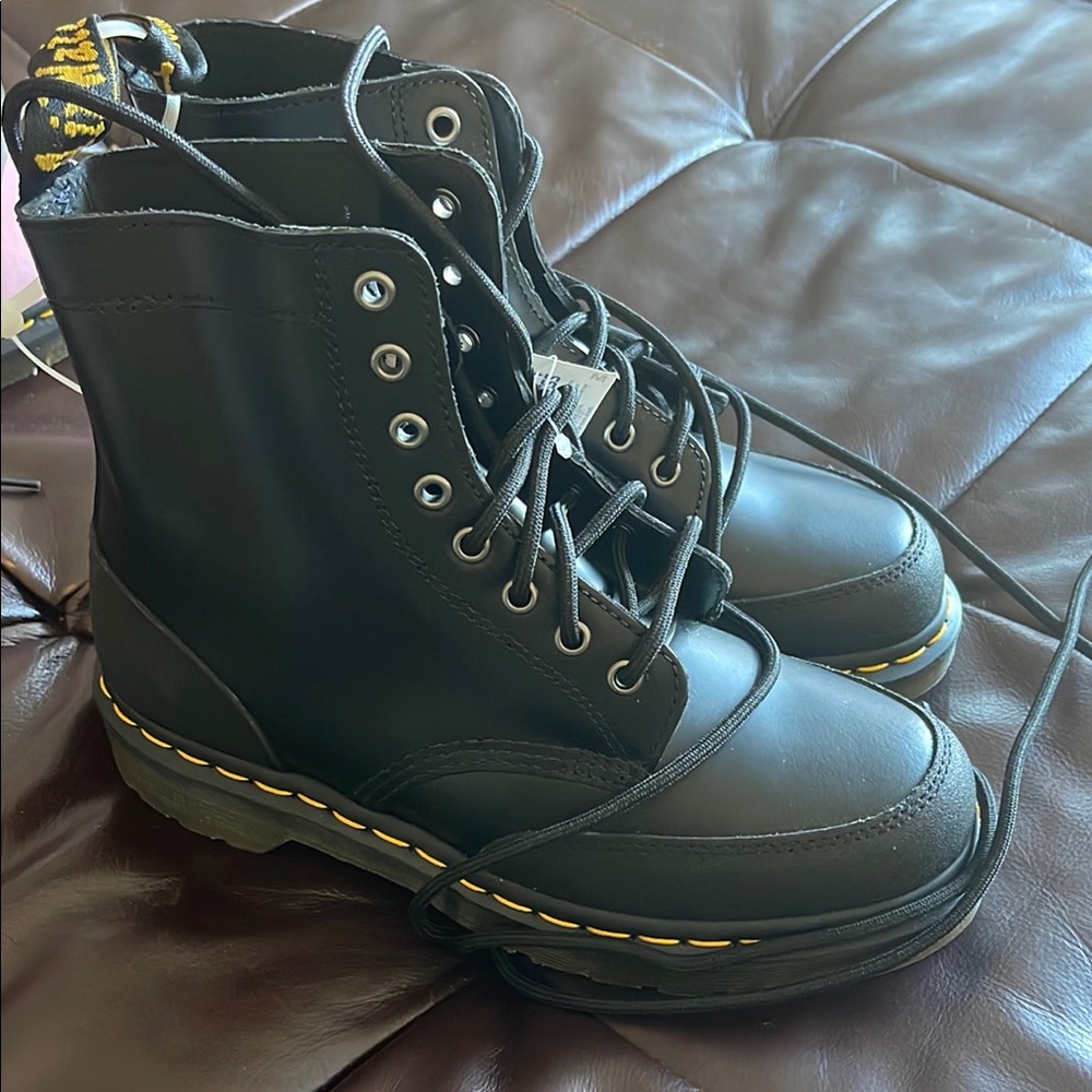 Dr. Martens Black Leather Boots